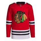 Chicago Blackhawks adidas Men's Home Primegreen Authentic Jersey - Red