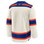 Edmonton Oilers  Alternate Premium Jersey - Light Beige/Royal/White