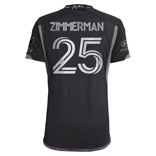 Walker Zimmerman Nashville SC adidas 2024 Man In Black Kit Authentic Player Jersey - Black