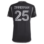 Walker Zimmerman Nashville SC adidas 2024 Man In Black Kit Authentic Player Jersey - Black