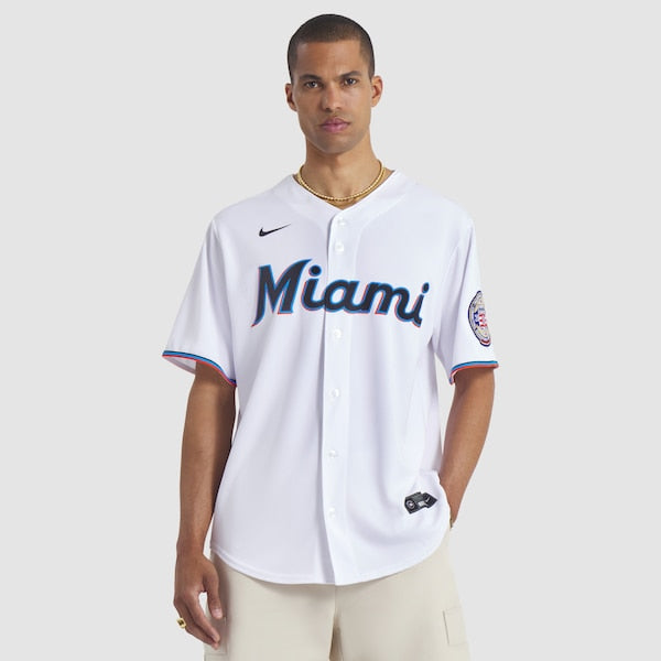 Ichiro Suzuki Miami Marlins Nike 2025 Baseball Hall of Fame Name & Number Retired Replica Jersey - White