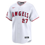 Mike Trout Los Angeles Angels Nike Home Limited Player Jersey - White/Gray