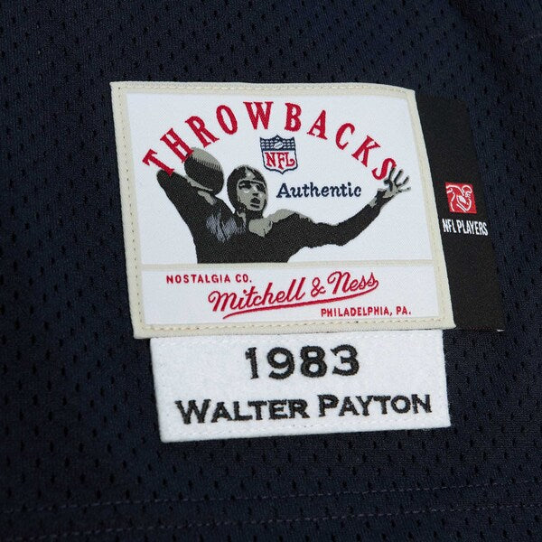 Walter Payton Chicago Bears 1983 Authentic Throwback Retired Player Jersey - Navy/White