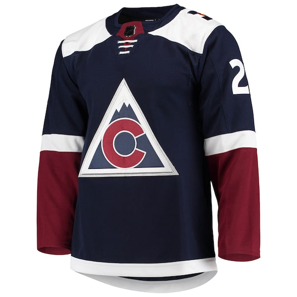 Nathan MacKinnon Colorado Avalanche adidas Alternate Primegreen Authentic Player Jersey - Navy/Burgundy/White