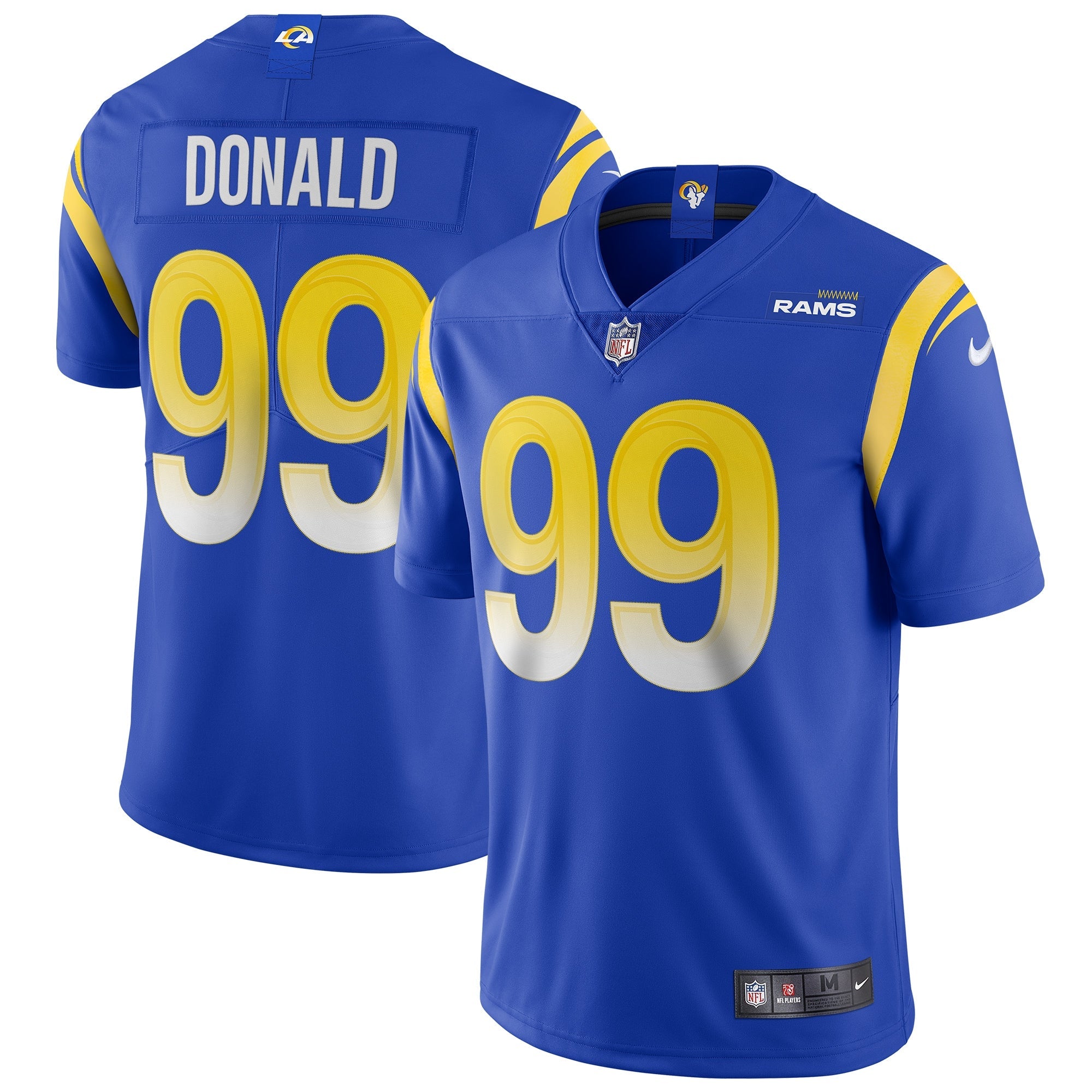 Aaron Donald Los Angeles Rams Nike Alternate Vapor Limited Jersey - White/Royal
