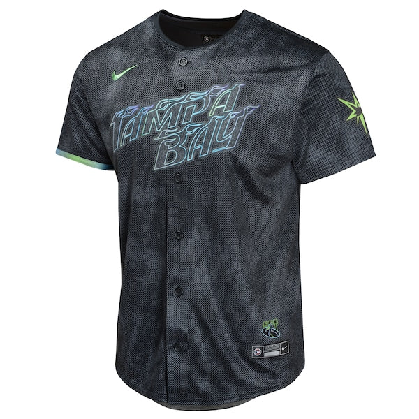 Shane McClanahan Tampa Bay Rays Nike Youth 2024 City Connect Limited Player Jersey - Charcoal