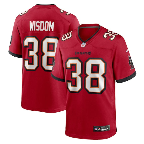 Rashad Wisdom Tampa Bay Buccaneers Nike Team Game Jersey -  Red