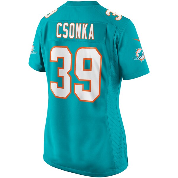 Larry Csonka Miami Dolphins Nike Women's Game Retired Player Jersey - Aqua/White