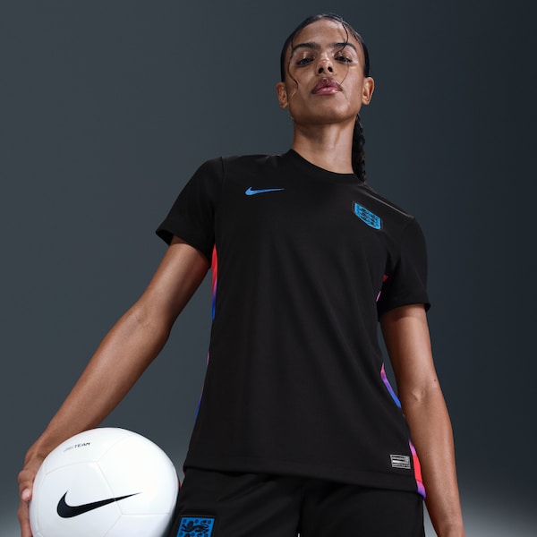 England National Team Nike Women's 2025/26 Away Replica Jersey - Black