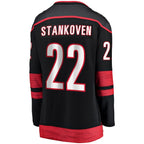 Logan Stankoven Carolina Hurricanes  Women's Home Breakaway Player Jersey - Black