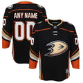 Anaheim Ducks Youth Home Premier Custom Jersey - Black