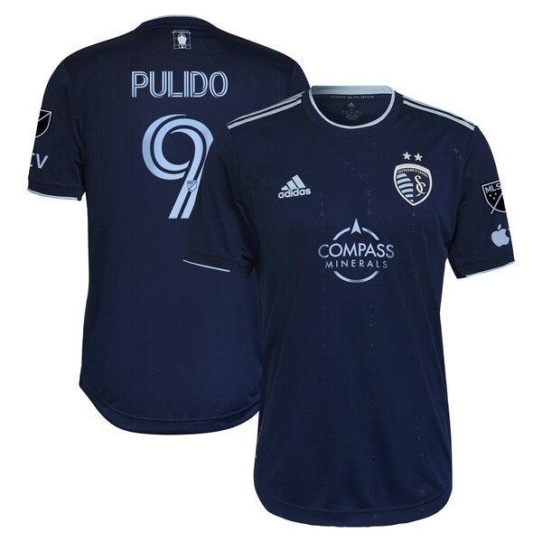 Alan Pulido Sporting Kansas City adidas 2024 State Line 3.0 Authentic Player Jersey - Blue