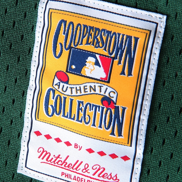 Rickey Henderson Oakland Athletics 1998 Cooperstown Mesh Batting Practice Jersey - Green