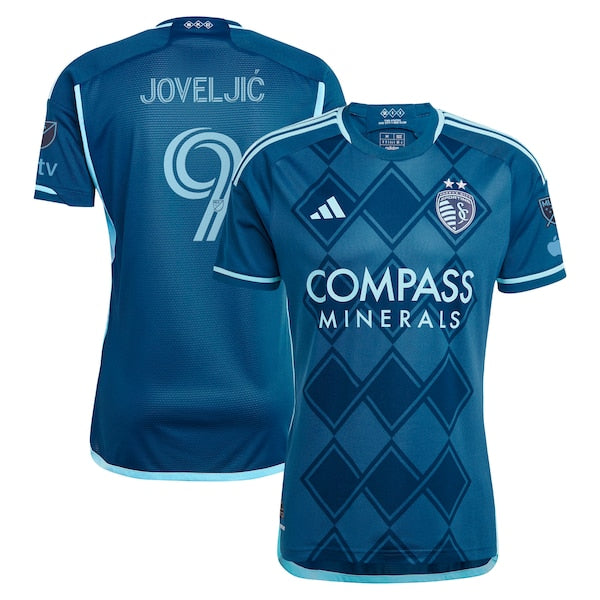 Dejan Joveljic Sporting Kansas City adidas 2024 Diamonds Our Forever Authentic Player Jersey - Navy
