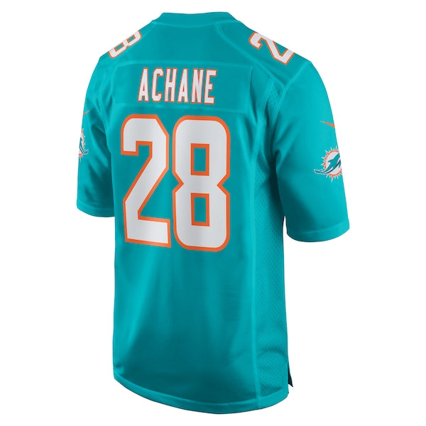 Devon Achane Miami Dolphins Nike Player Game Jersey - Aqua/White
