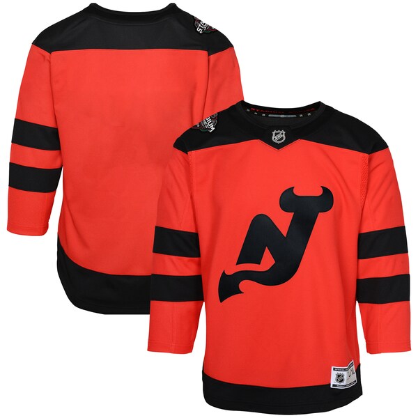 New Jersey Devils Youth 2024 NHL Stadium Series Premier Jersey – Red