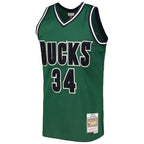 Ray Allen Milwaukee Bucks 2000/01 Hardwood Classics Off-Court Swingman Jersey - Hunter Green
