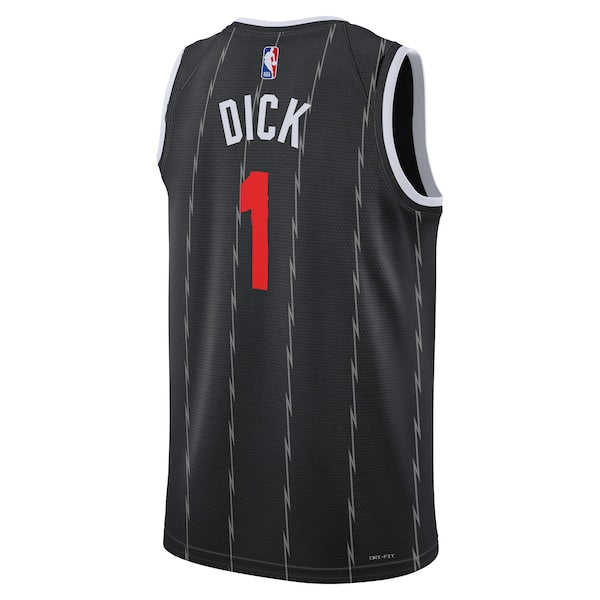Gradey Dick Toronto Raptors Nike Unisex 2025/26 Swingman Jersey - Black - City Edition