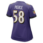 Michael Pierce Baltimore Ravens Nike Women's Player Game Jersey - Purple