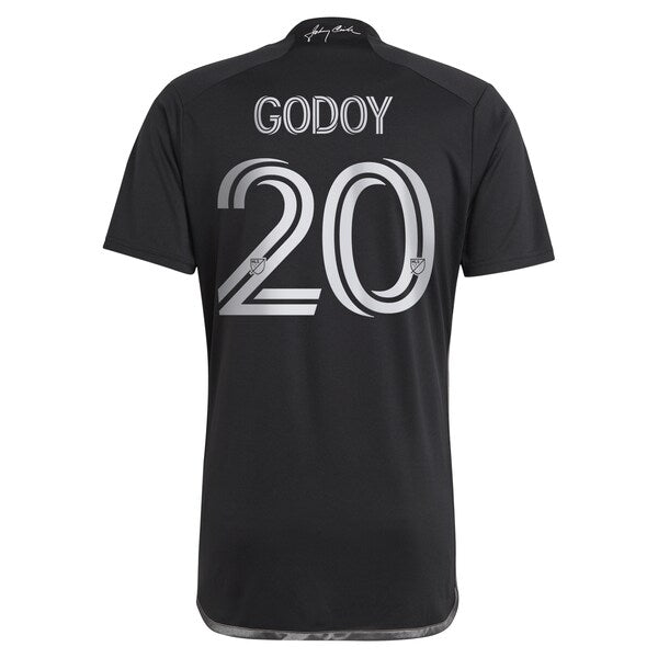 Anibal Godoy Nashville SC adidas 2024 Man In Black Kit Replica Player Jersey - Black
