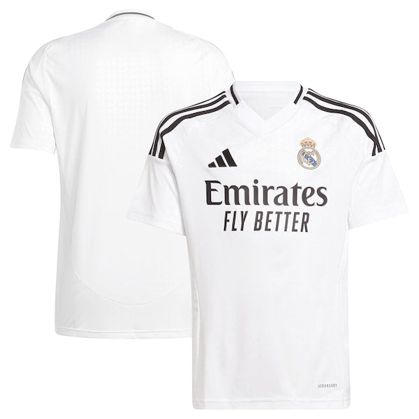 Los Merengues adidas Youth 2024/25 Home Replica Jersey - White