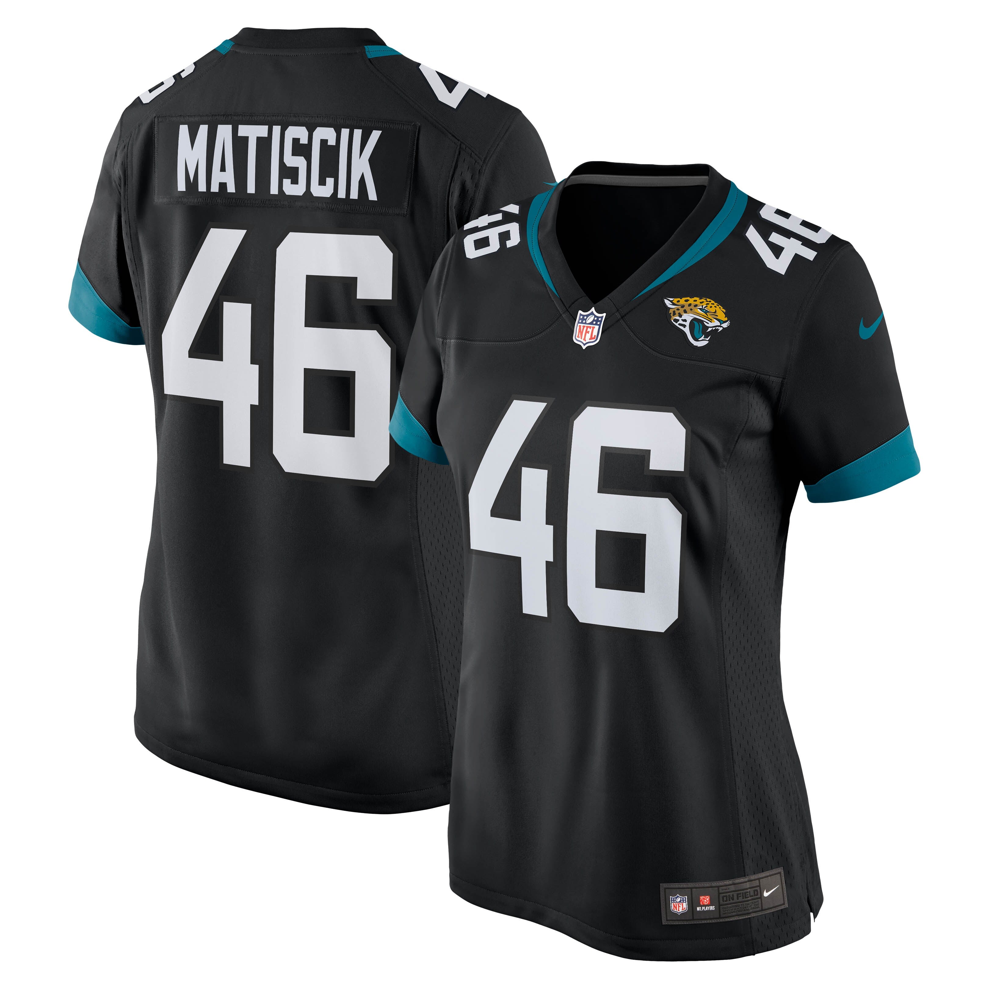 Ross Matiscik Jacksonville Jaguars Nike Women's Game Jersey - Teal/Black