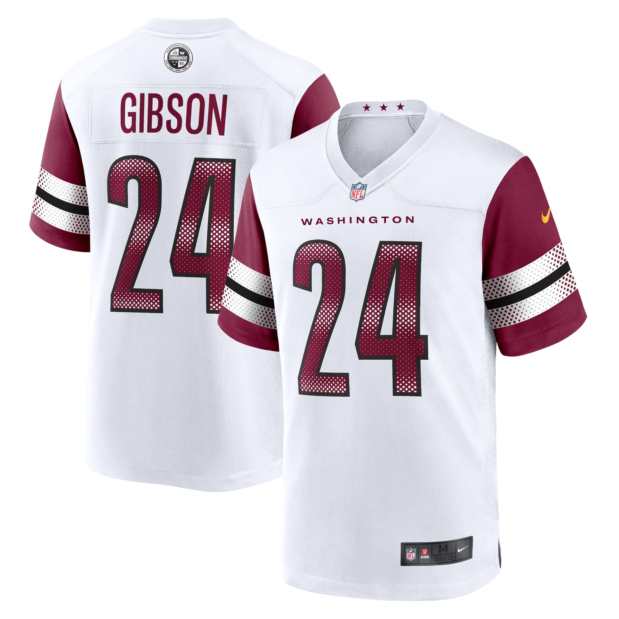 Antonio Gibson Washington Commanders Nike Alternate Game Player Jersey - Black/Burgundy/White