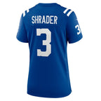 Spencer Shrader Indianapolis Colts Nike Women's Team Game Jersey -  Royal