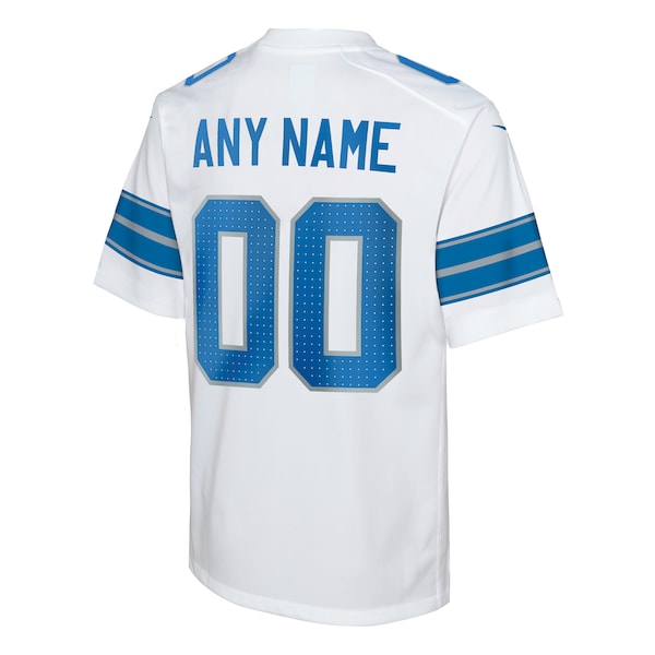 Detroit Lions Nike Youth Custom Game Jersey - White
