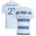 Manu Garcia Sporting Kansas City adidas 2025 One KC Replica Player Jersey - Light Blue
