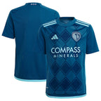 Sporting Kansas City adidas Youth 2024 Diamonds Our Forever Replica Jersey – Navy