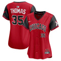 Frank Thomas Chicago White Sox Nike Women's 2025 City Connect Limited Retired Player Jersey - Red/Black