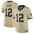 Chris Olave New Orleans Saints Nike Gameday Golds Alternate Vapor F.U.S.E. Limited Jersey - Gold/Black