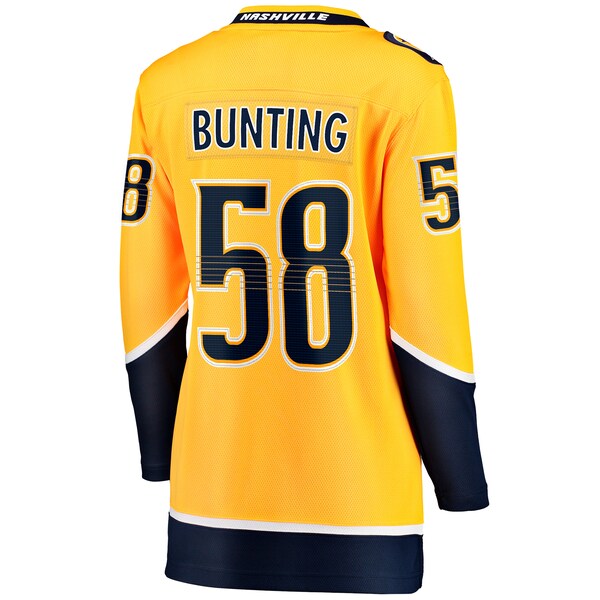 Michael Bunting Nashville Predators  Women's Home Breakaway Player Jersey - Gold