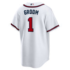 Atlanta Braves Nike #1 Groom Home Replica Jersey - White