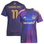 Gabriel Pec LA Galaxy adidas Women's 2025 RIZON Replica Player Jersey - Navy