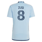 Graham Zusi Sporting Kansas City adidas 2024 Hoops 4.0 Replica Player Jersey - Light Blue