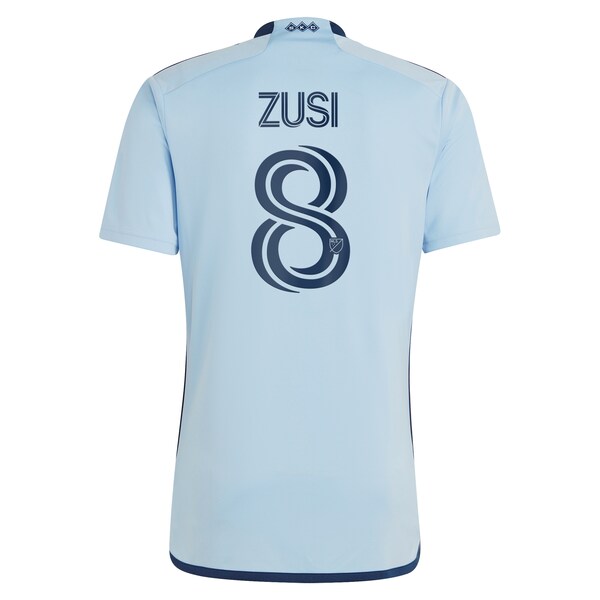 Graham Zusi Sporting Kansas City adidas 2024 Hoops 4.0 Replica Player Jersey - Light Blue