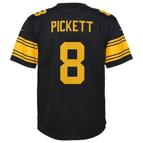 Kenny Pickett Pittsburgh Steelers Nike Youth Game Jersey - Black/White