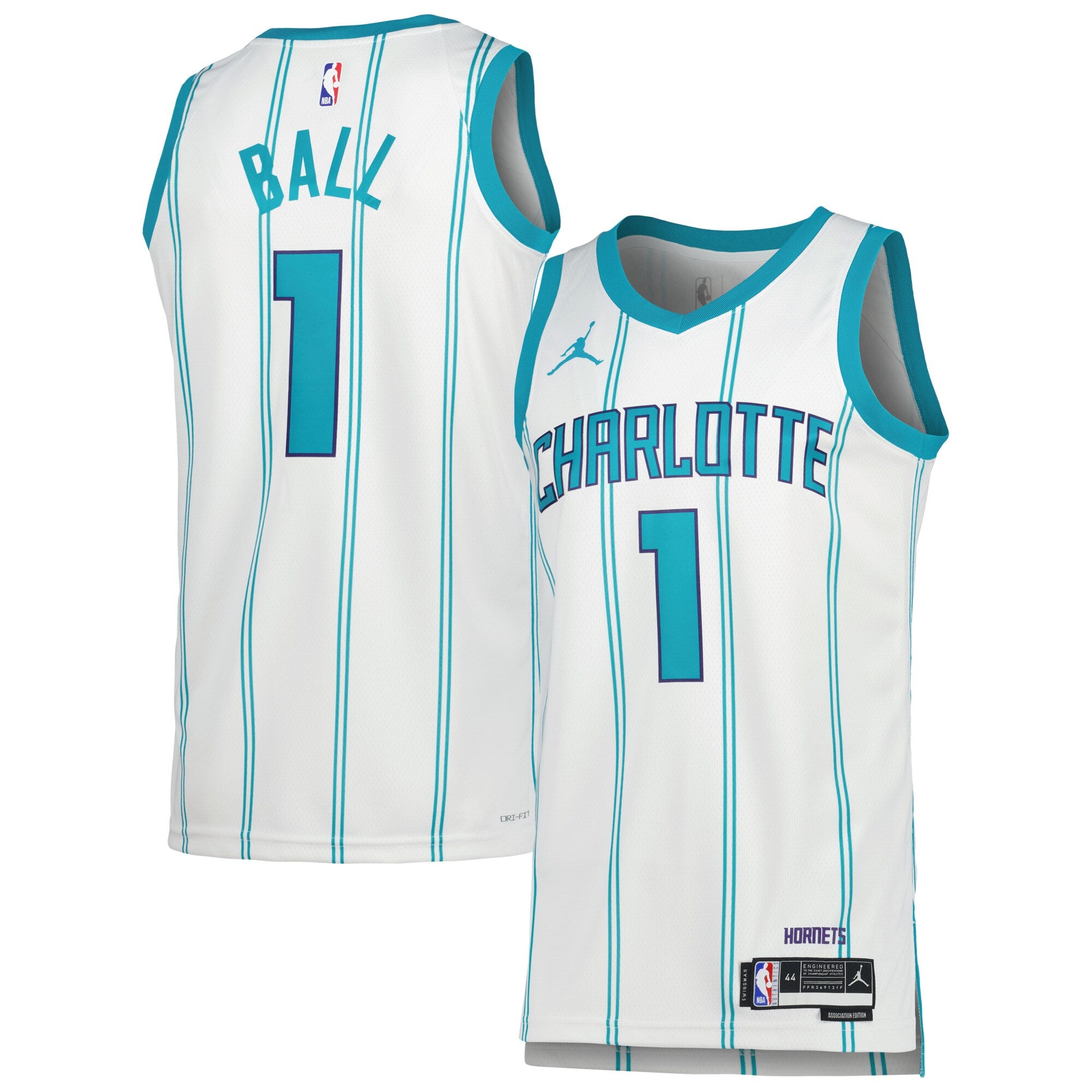 LaMelo Ball Charlotte Hornets Jordan Brand Unisex Swingman Jersey - Icon Edition - Teal/White
