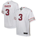 Budda Baker Arizona Cardinals Nike Youth Game Jersey - White/Black/Cardinal