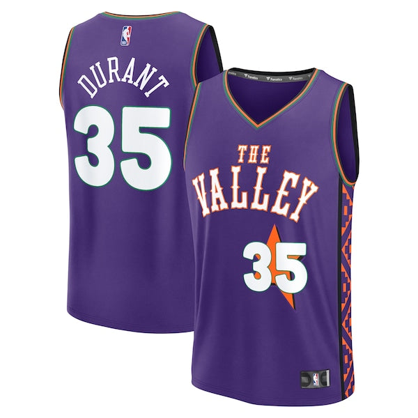 Kevin Durant Phoenix Suns  Youth 2024/25 Fast Break Player Jersey - City Edition - Purple
