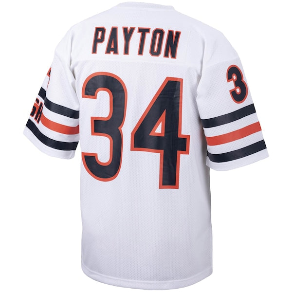 Walter Payton Chicago Bears 1985 Authentic Throwback Retired Player Jersey - White/Navy