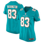 Malik Washington Miami Dolphins Nike Women's  Game Jersey -  Aqua