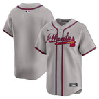 Atlanta Braves Nike Road Limited Jersey - Gray/White