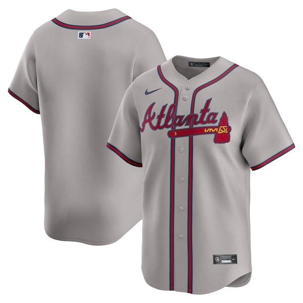 Atlanta Braves Nike Road Limited Jersey - Gray/White