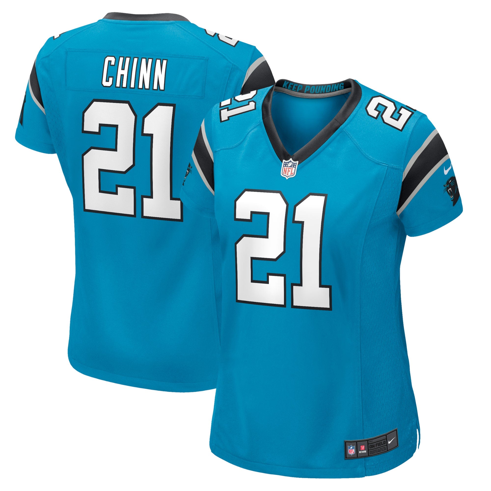 Jeremy Chinn Carolina Panthers Nike Women's Game Jersey - White/Blue