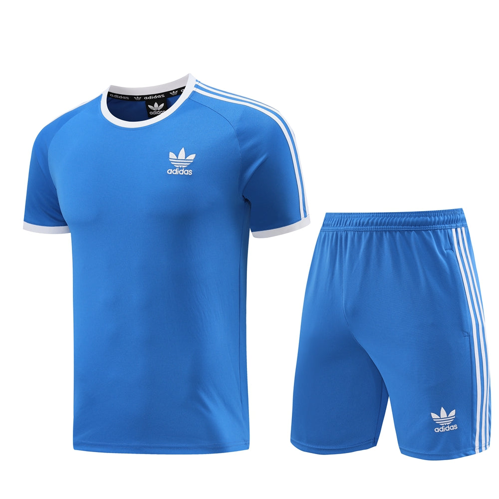 Adidas Short Sleeve Training Jersey Set - AD07- Sky Blue
