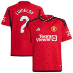 Victor Lindelof Manchester United adidas Youth 2023/24 Home Replica Player Jersey - Red