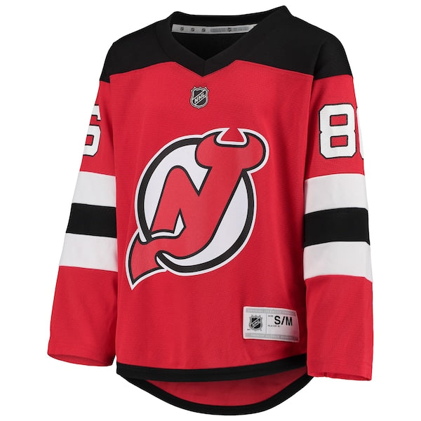 Jack Hughes New Jersey Devils Youth Home Player Replica Jersey - Red